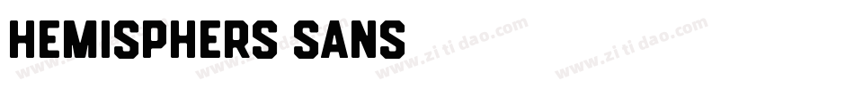 Hemisphers Sans字体转换